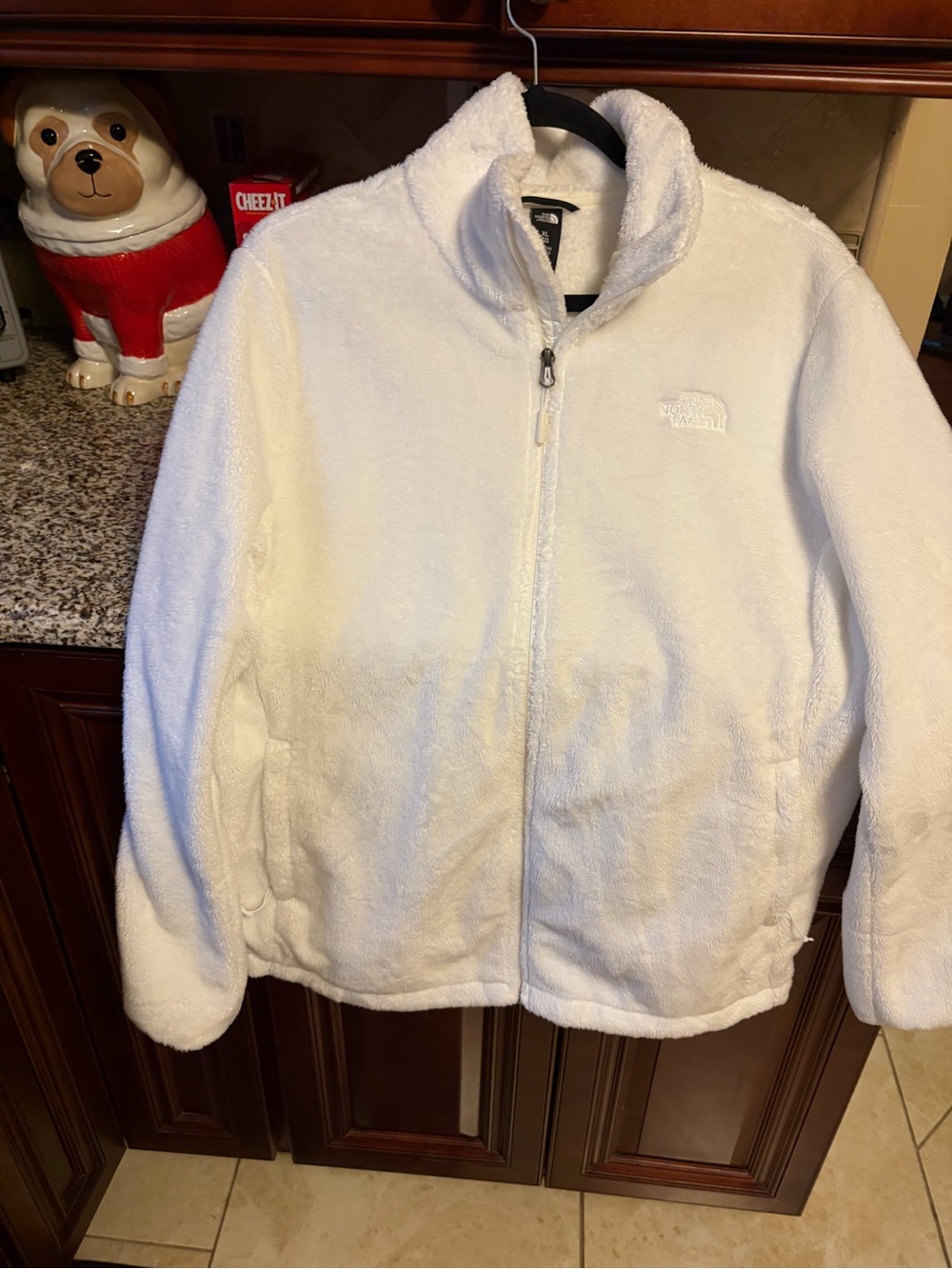 The North Face women White Fleece Jacket - Cozy Full-Zip